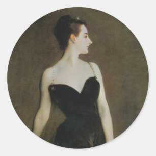 Madame X by John Singer Sargent Classic Round Sticker