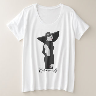 Madamemoiselle illustration T-Shirt  Plus Size T-Shirt
