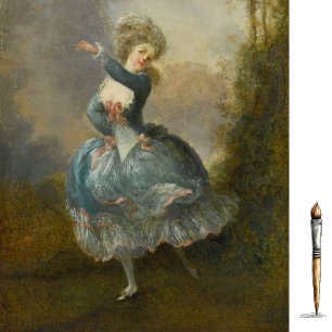 Madamoiselle Duthe Dancing by Jean Schall Tissue Paper