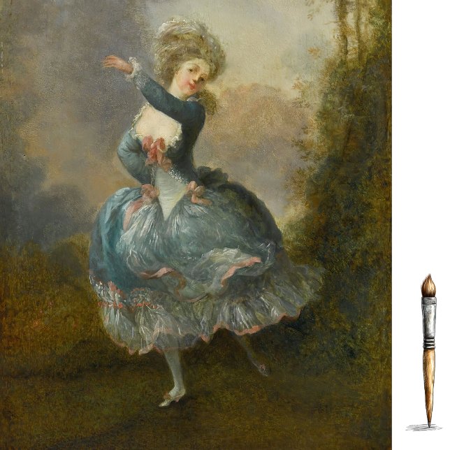 Madamoiselle Duthe Dancing by Jean Schall Tissue Paper (Creator Uploaded)