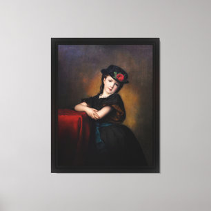 Mädchenporträt by Samuel Baruch Ludwig Halle Canvas Print