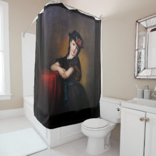 Mädchenporträt by Samuel Baruch Ludwig Halle Shower Curtain