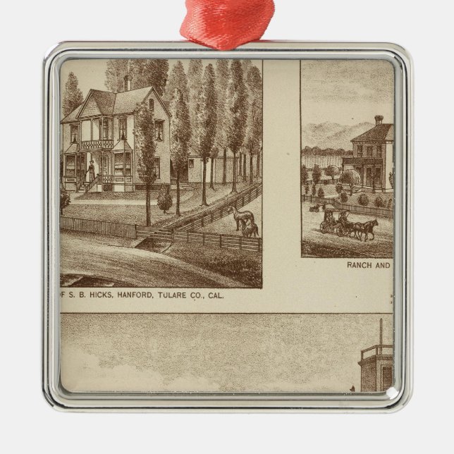 Madden residence, Water Works Metal Tree Decoration (Front)