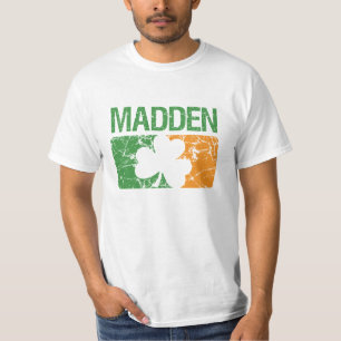 Madden Surname Clover T-Shirt