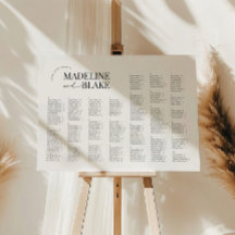 MADDIE Alphabetical Seating Chart
