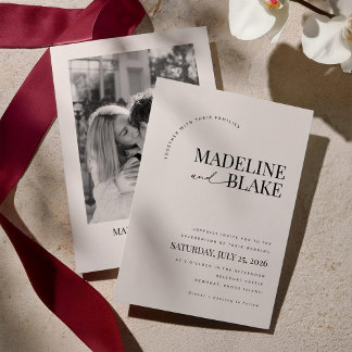 MADDIE Modern Wedding Invitation