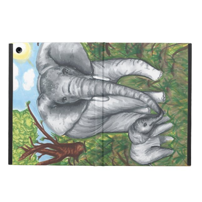Maddie's Elephants iPad Air Case (Outside)