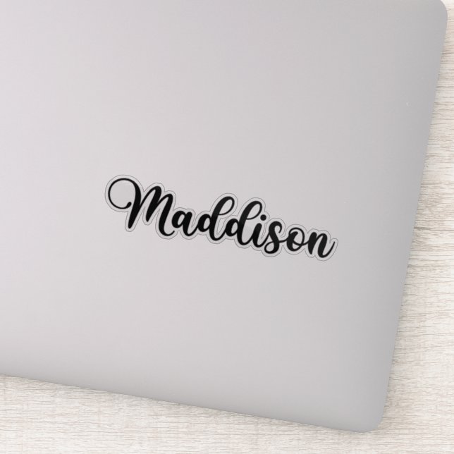 Maddison Name - Handwritten Calligraphy (Detail)