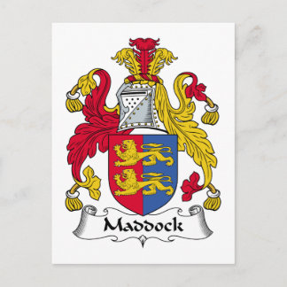 Maddock Family Crest Postcard
