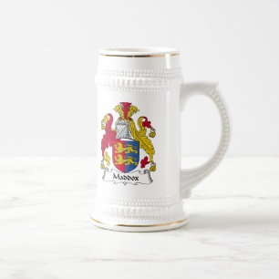 Maddox Family Crest Beer Stein