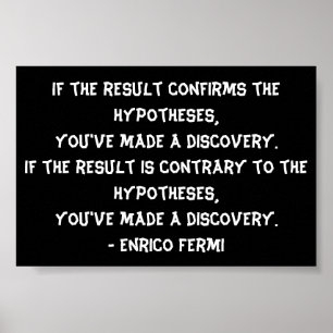 Made a Discovery Science Experiment Poster