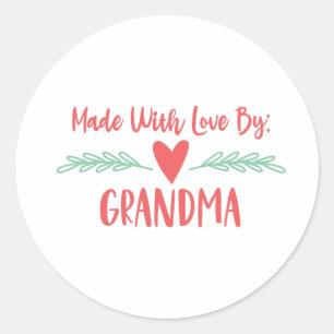 Made By Grandma Classic Round Sticker