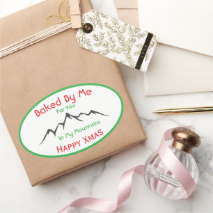Made by Me for You Xmas Baking sticker
