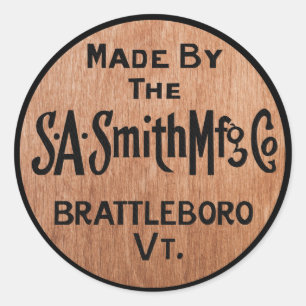 Made By S.A.Smith Mfg. Co. Vintage Logo Sticker