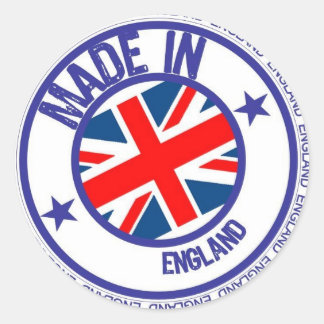 made england classic round sticker