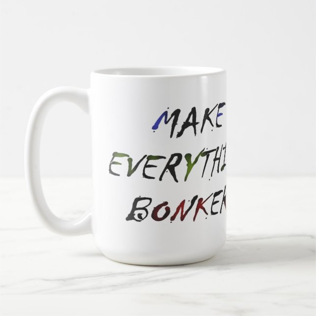 Made for Carol pink script funny style Coffee Mug (Left)