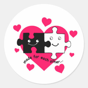 Made for Each Other! Classic Round Sticker