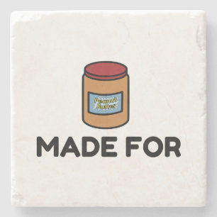 Made For Each Other Couples (Peanut butter) Stone Coaster