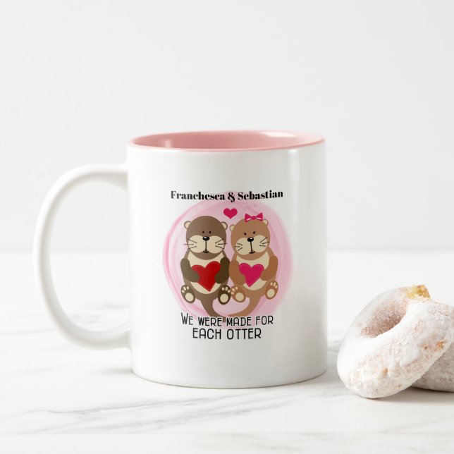 Made For Each Otter Valentine's Day Mug (With Donut)