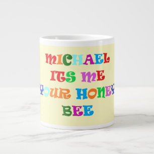Made for Michael big loving words Large Coffee Mug