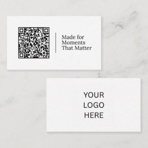 Made for Moments That Matter   Customisable QR  Business Card