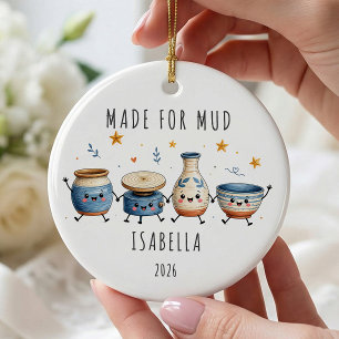 Made for Mud Personalised Pottery Ceramic Tree Decoration