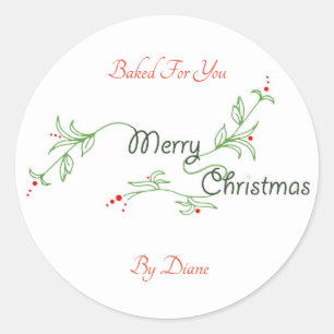 Made For You Christmas Label