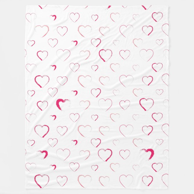 Made for you my heart fleece blanket (Front)