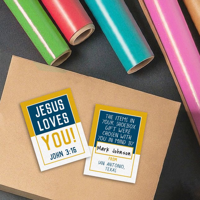 'Made For You' Shoebox Card - Navy/Gold (Creator Uploaded)