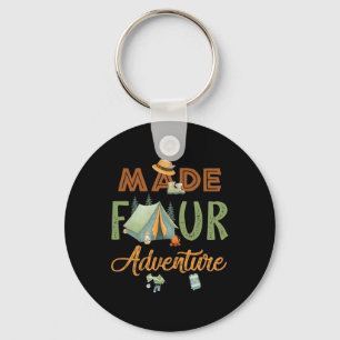 Made Four Adventure 4th Birthday Camping Themed Pa Key Ring