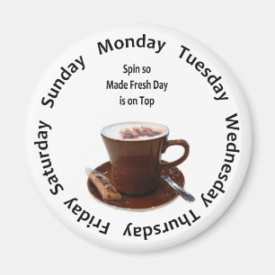 Made Fresh Coffee Tracker Magnet