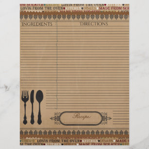 Made From Scratch Double-sided Recipe Card
