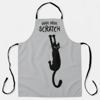 Made From Scratch Funny Cat Hanging On Apron