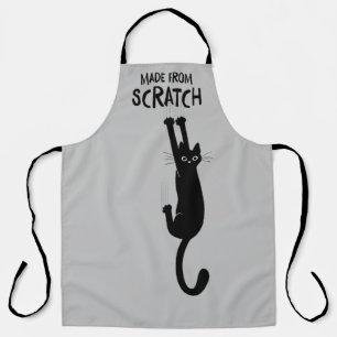 Made From Scratch Funny Cat Hanging On Apron
