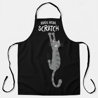 Made From Scratch Funny Tabby Cat Hanging On Apron