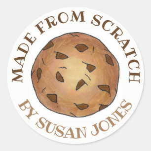 Made from Scratch Homemade Baked By Cookie Kitchen Classic Round Sticker