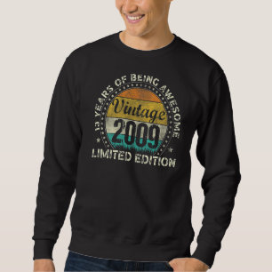 Made In 13 Year Old  Vintage 2009 13th Birthday Sweatshirt