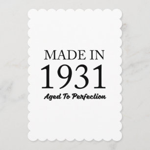 Made In 1931 Card
