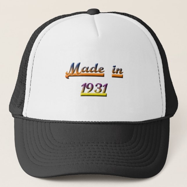 MADE IN 1931 TRUCKER HAT (Front)