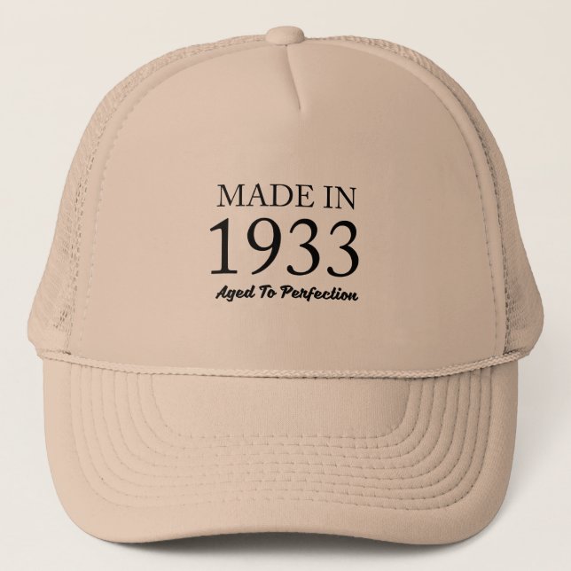Made In 1933 Trucker Hat (Front)