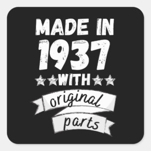 made in 1937 with original parts, square sticker