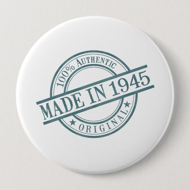 Made in 1945 10 cm round badge (Front)