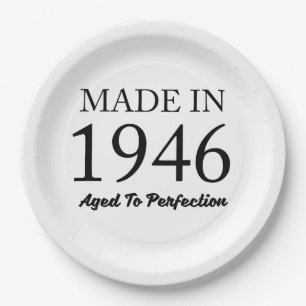Made In 1946 Paper Plate