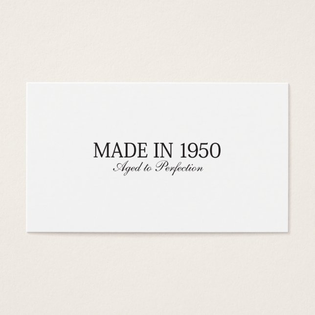 Made in 1950 (Front)
