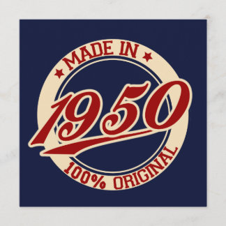 Made In 1950 Card