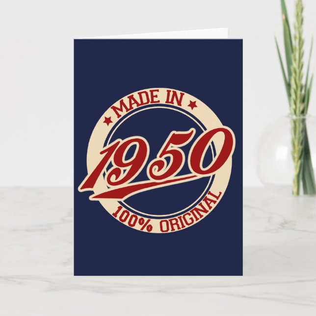 Made In 1950 Card (Front)
