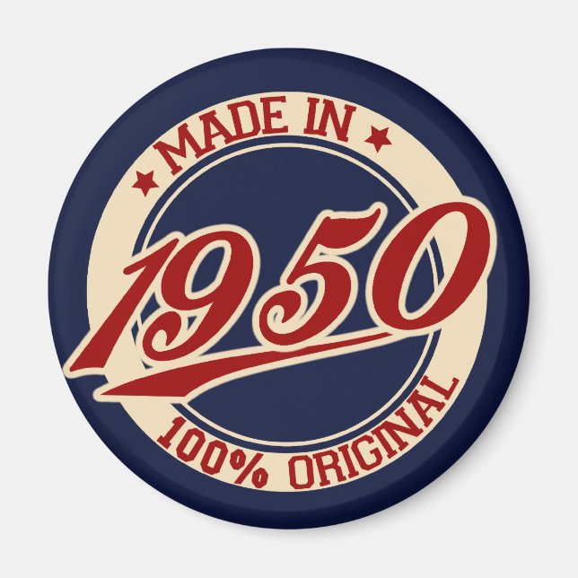 Made In 1950 Magnet (Front)