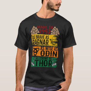 Made In 1952 As Brave As Ragnar As Wise As Odin Vi T-Shirt