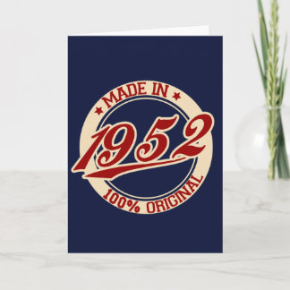Made In 1952 Card