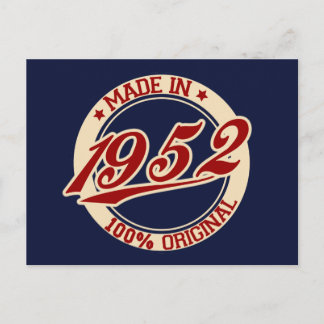 Made In 1952 Postcard